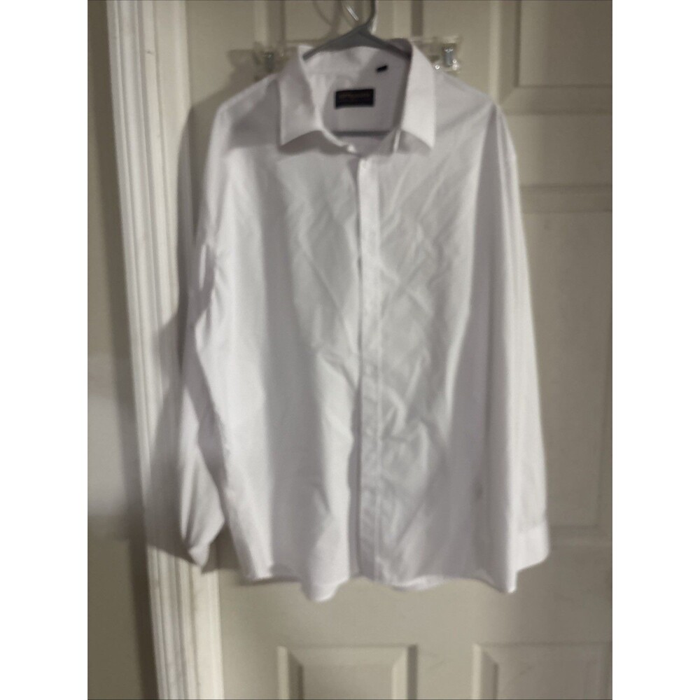 Soft Business Tech Shirt Mens 2xl  Long Sleeve Button Up White